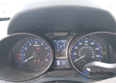 2013 Hyundai Veloster Turbo W/Blue из США, поврежденный, VIN KMHTC6AE8DU100956